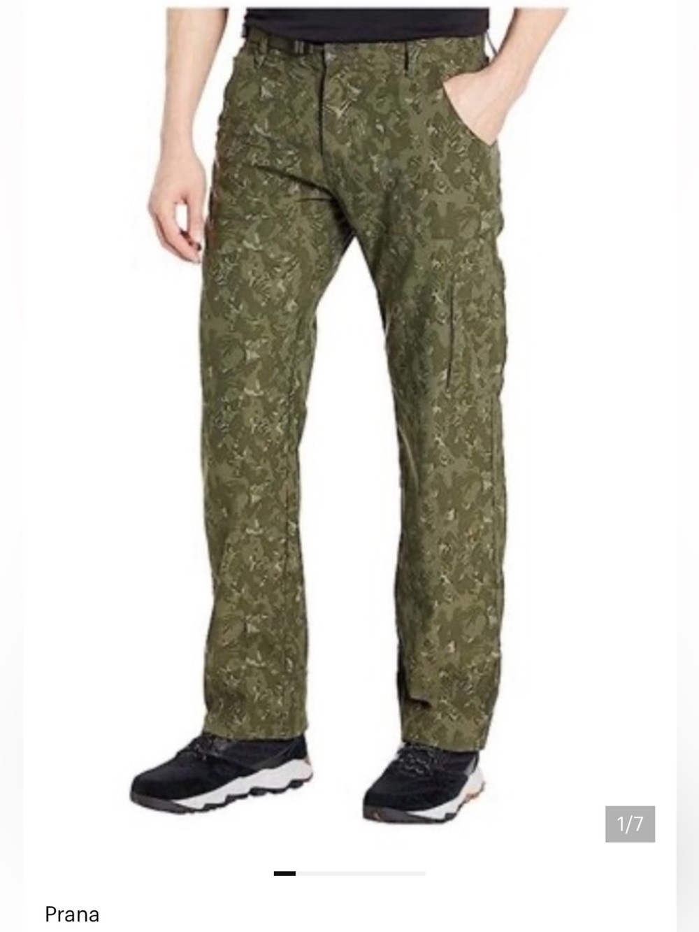 Prana Stretch Zion Pant - Evergreen Camo 40/30